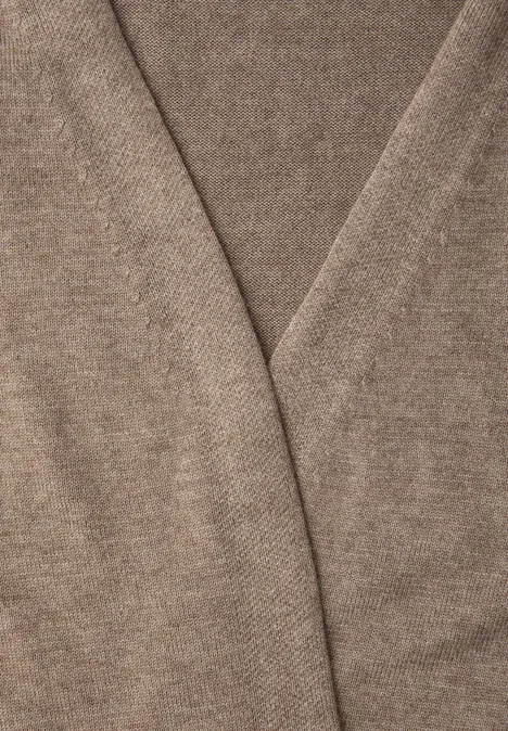 Effen vest light terra mocha mel.