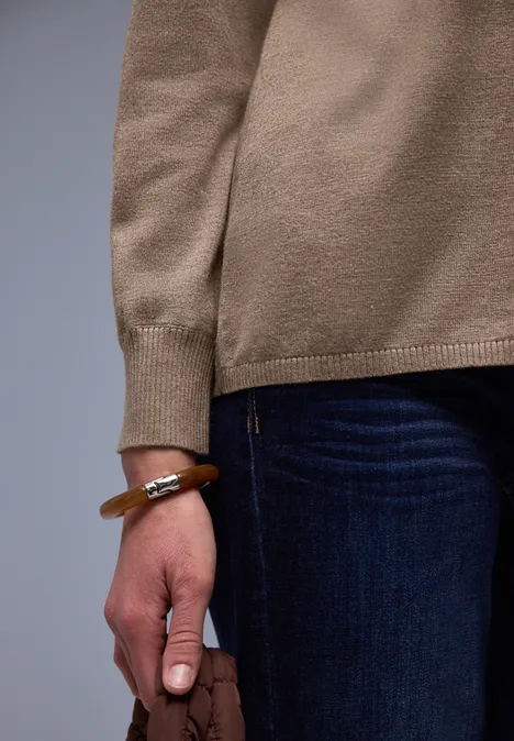 Effen vest light terra mocha mel.