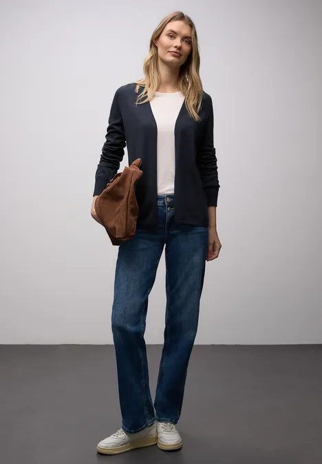 Cardigan en couleur unie shadowed navy