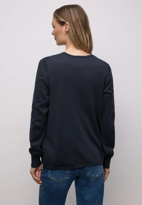 Cardigan en couleur unie shadowed navy