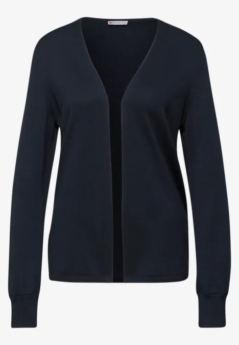 Cardigan en couleur unie shadowed navy