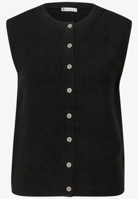 Kuschelige Weste Black