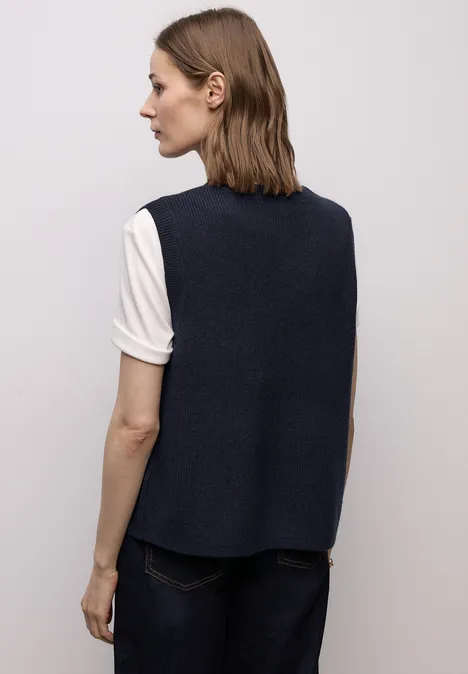 Kuschelige Weste shadowed navy