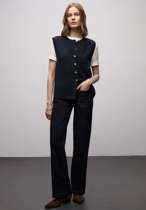 Kuschelige Weste shadowed navy