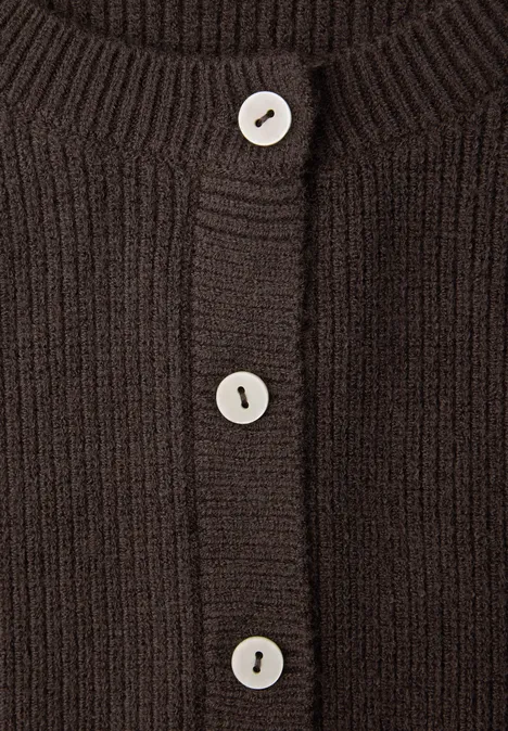 Kuschelige Weste molten earth