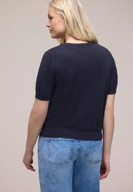 Kardigan w jednolitym kolorze shadowed navy Kardigan w jednolitym kolorze shadowed navy