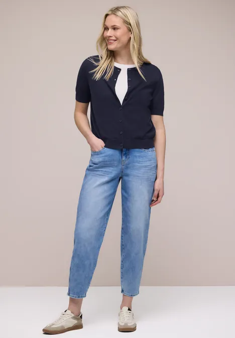 Kardigan w jednolitym kolorze shadowed navy Kardigan w jednolitym kolorze shadowed navy