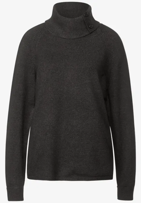 Pullover mit Rollkragen anthracite melange