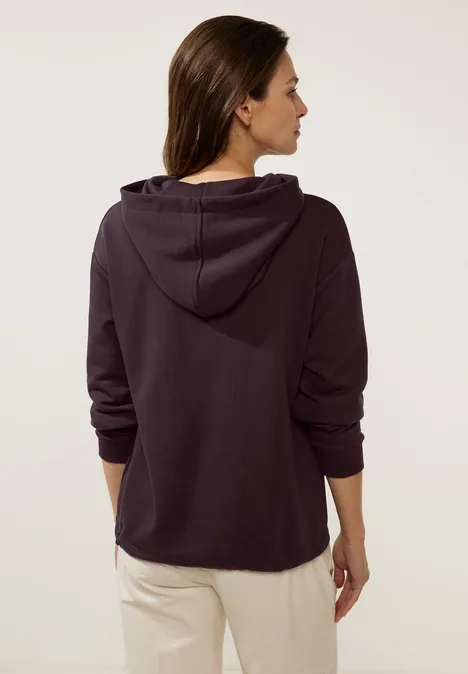 Sweat-shirt à capuche deep grape