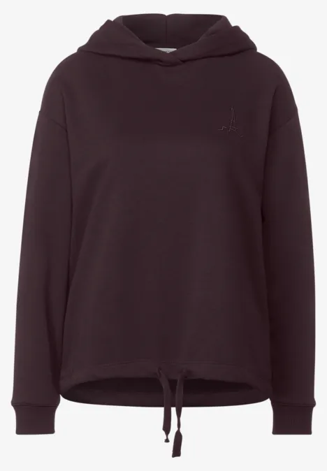 Sweat-shirt à capuche deep grape