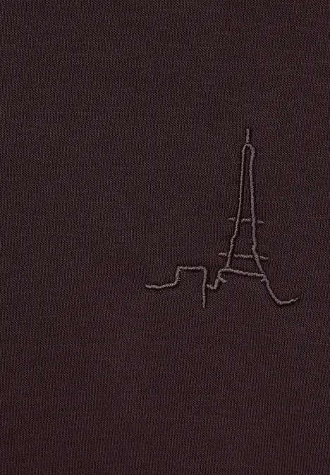 Sweat-shirt à capuche deep grape