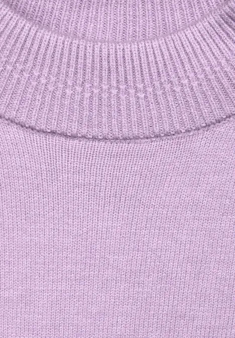 Stehkragen Pullover soft pure lilac melange