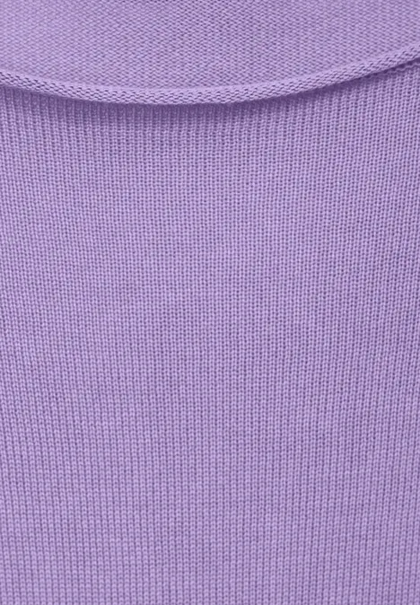 Pull-over en tricot fin basique smell of lavender