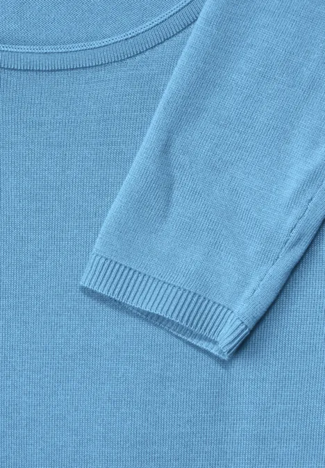 Pull-over à encolure bateau gentle blue