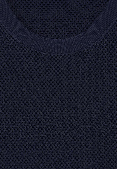 Mesh Pullunder deep blue