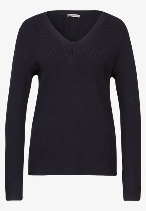 Basic Pullover deep tint blue