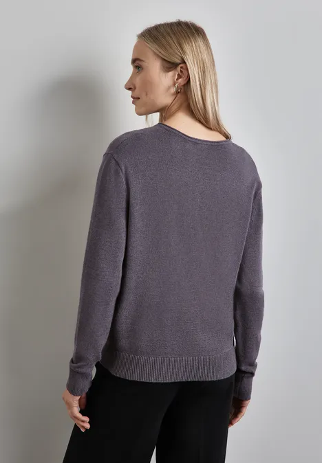 Kuscheliger Pullover gravel grey mel.