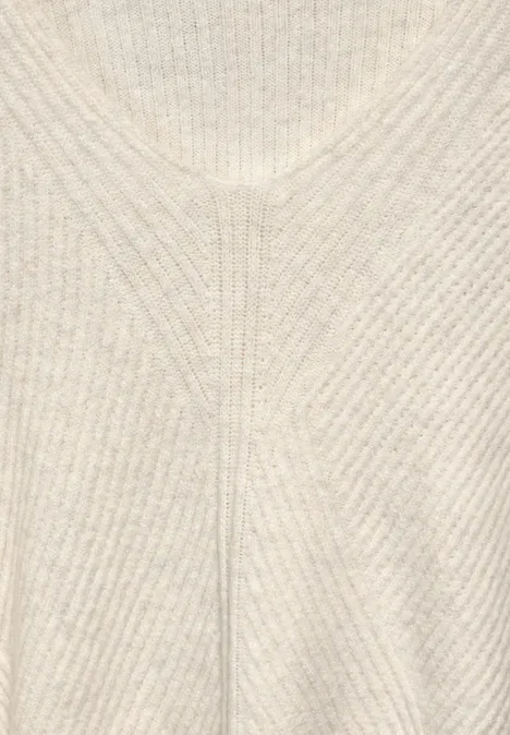 Strukturpullover oak beige melange