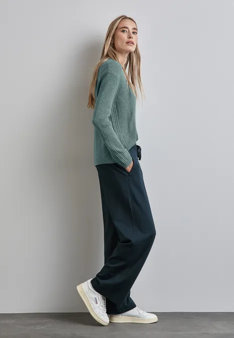 Pull structuré steelwood blue melange