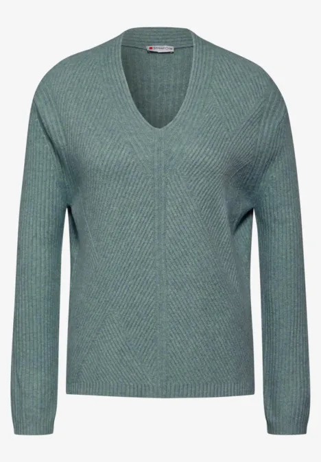 Pull structuré steelwood blue melange