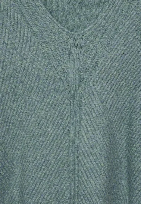 Pull structuré steelwood blue melange