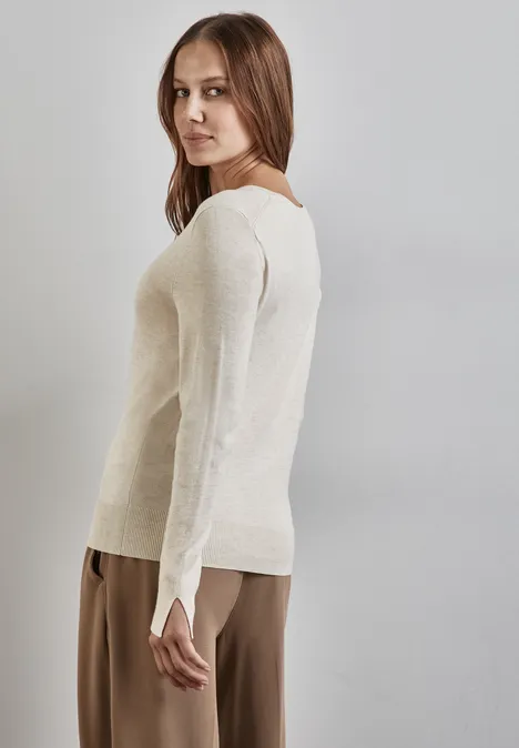 Pullover oak beige melange