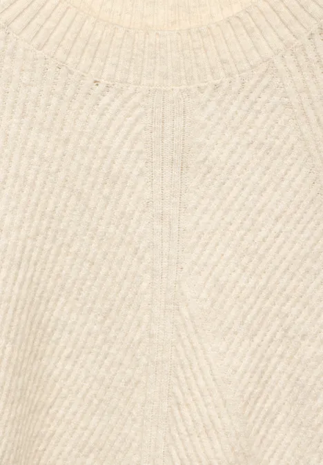 Strukturpullover oak beige melange