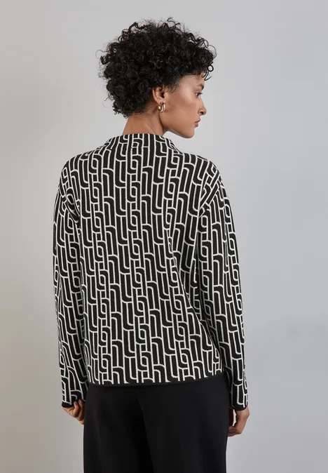 Jaquard Sweater Black
