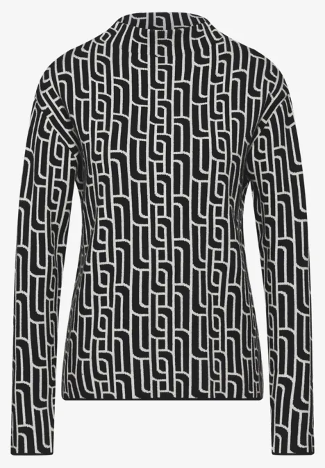 Jaquard Sweater Black