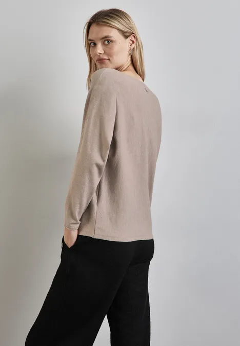 Pull-over Dolman mocha beige mel.