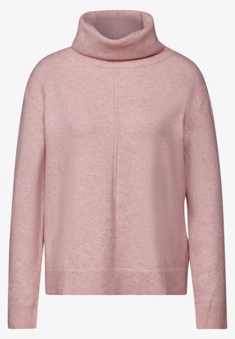 Rollkragen Sweater petal rose mel.