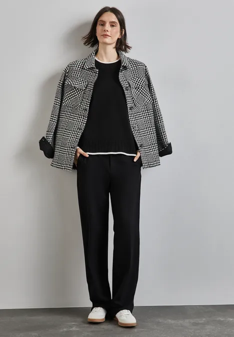 Pullover mit Tipping Black