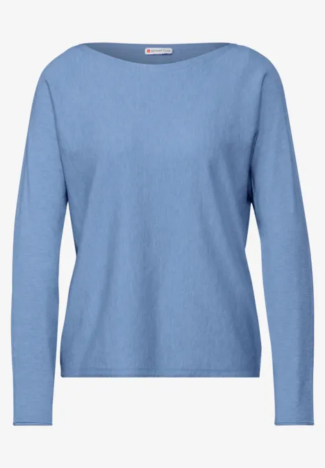 Pullover basique Dolman blissful blue mel.