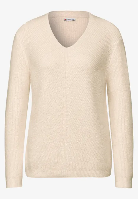 Federgarn Pullover lucid white