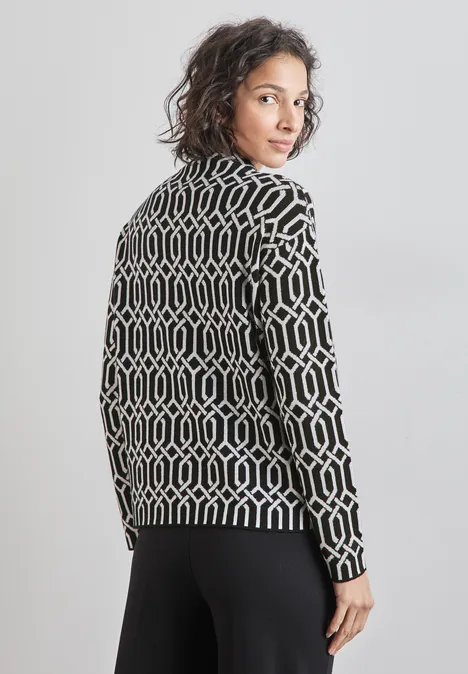 Jaquard Pullover Black