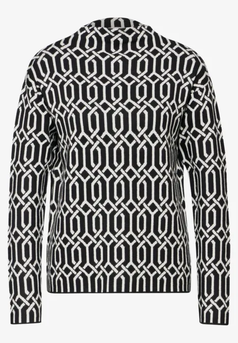 Jaquard Pullover Black