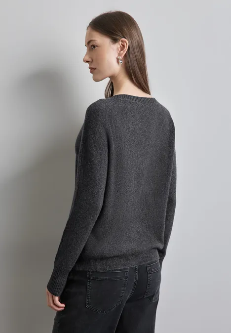 Pull-over Dolman gravel grey mel.