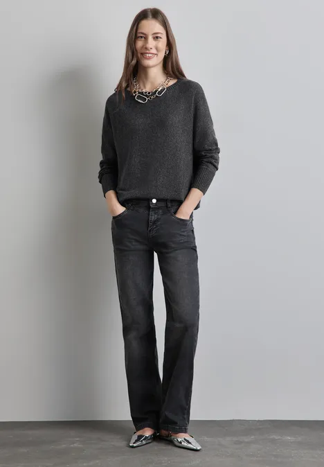 Pull-over Dolman gravel grey mel.