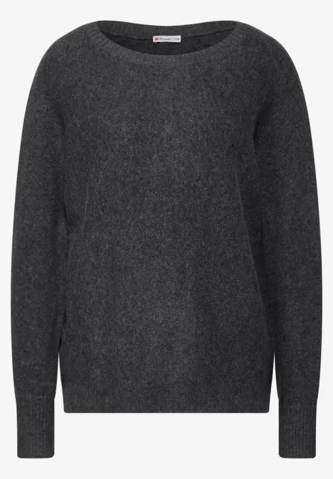 Pull-over Dolman gravel grey mel.