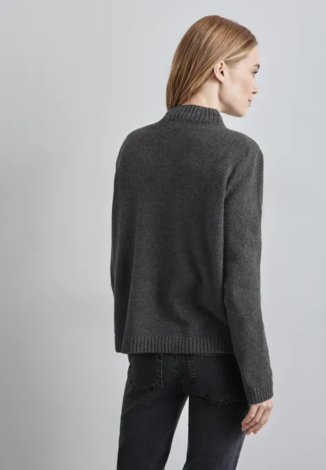 Strickpullover gravel grey mel.