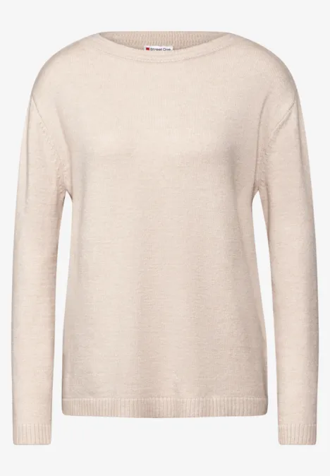 Basic Sweater macchiato beige mel.