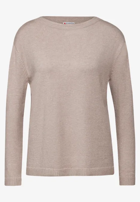 Basic Sweater mocha beige mel.
