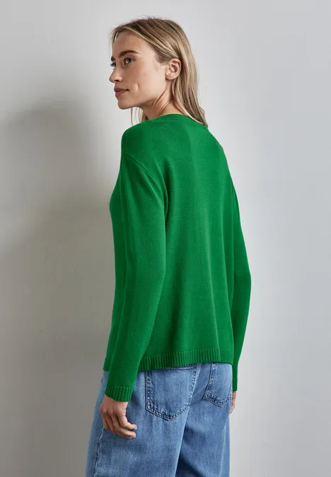 Basic Sweater vibrant green
