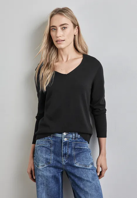 Feinstrickpullover Black