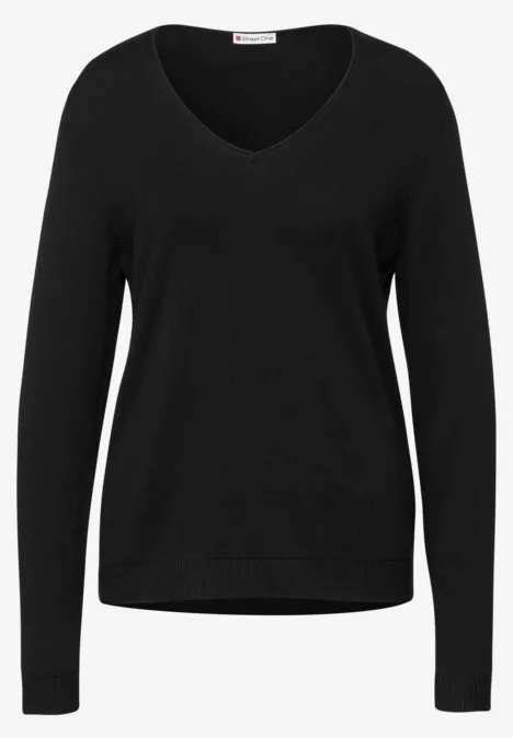 Feinstrickpullover Black