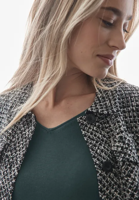 Feinstrickpullover dark forest green