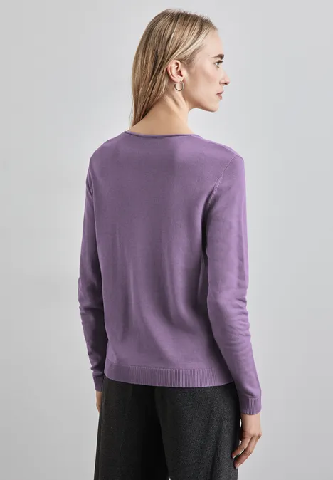 Feinstrickpullover light violet