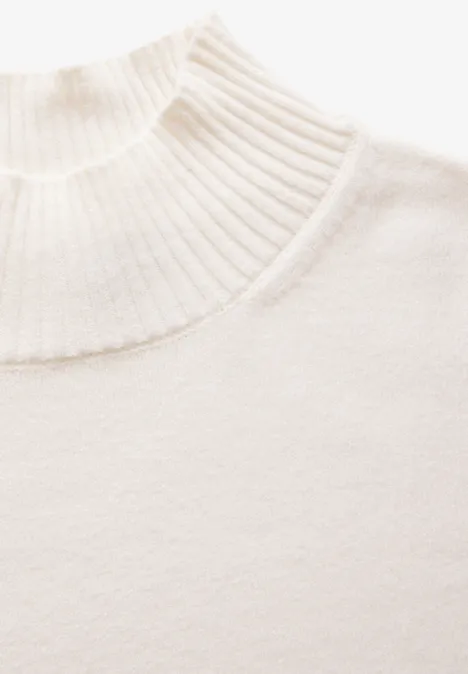 Pullover mit Turtleneck cream white melange