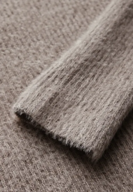 Federgarn-Pullover breezy beige