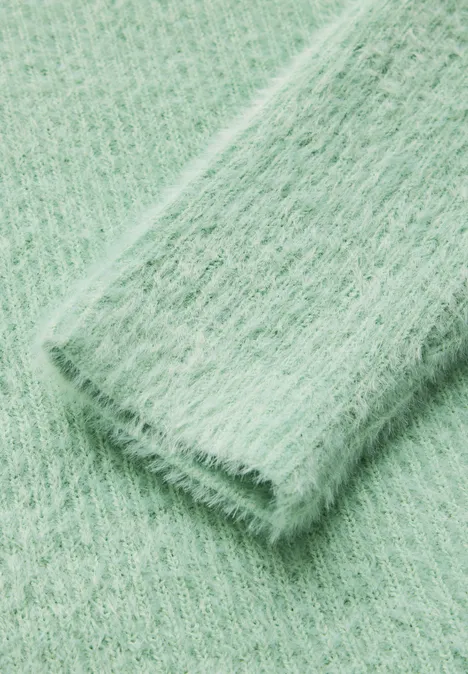 Federgarn-Pullover light sunlit green
